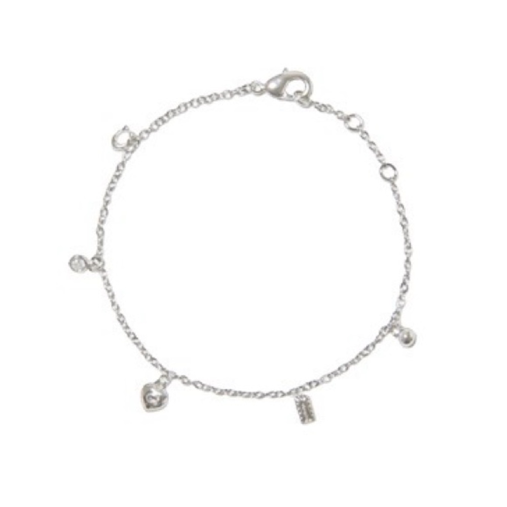 COACH Silver Plated Charm Bracelet NWT
